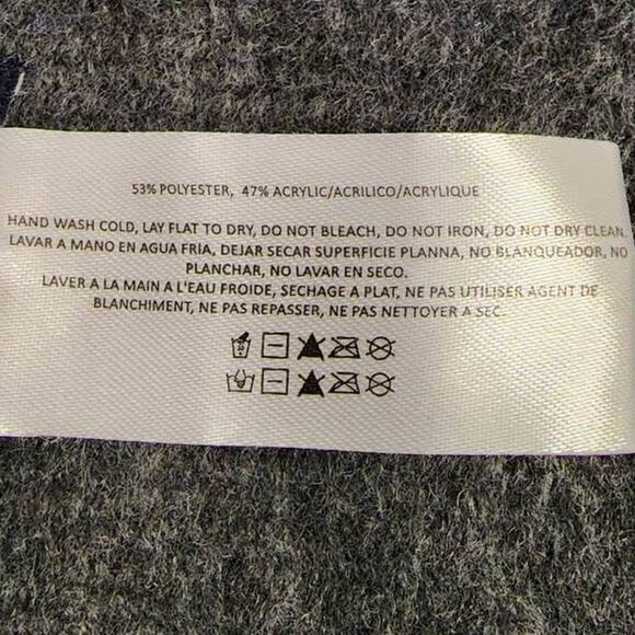 Lucky Brand Dark Grey Solid Brushed Scarf - Picture 5 of 5